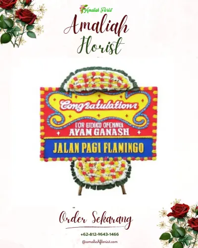 Bunga Papan Congratulation di Jember Kota